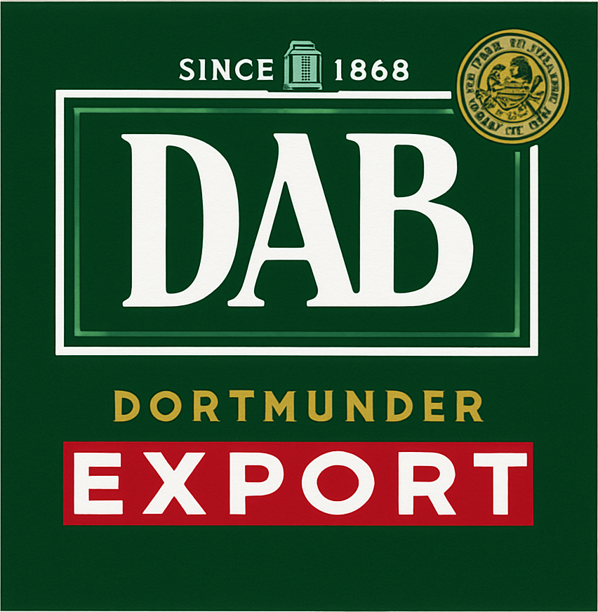Etiket van DAB Dortmunder Export