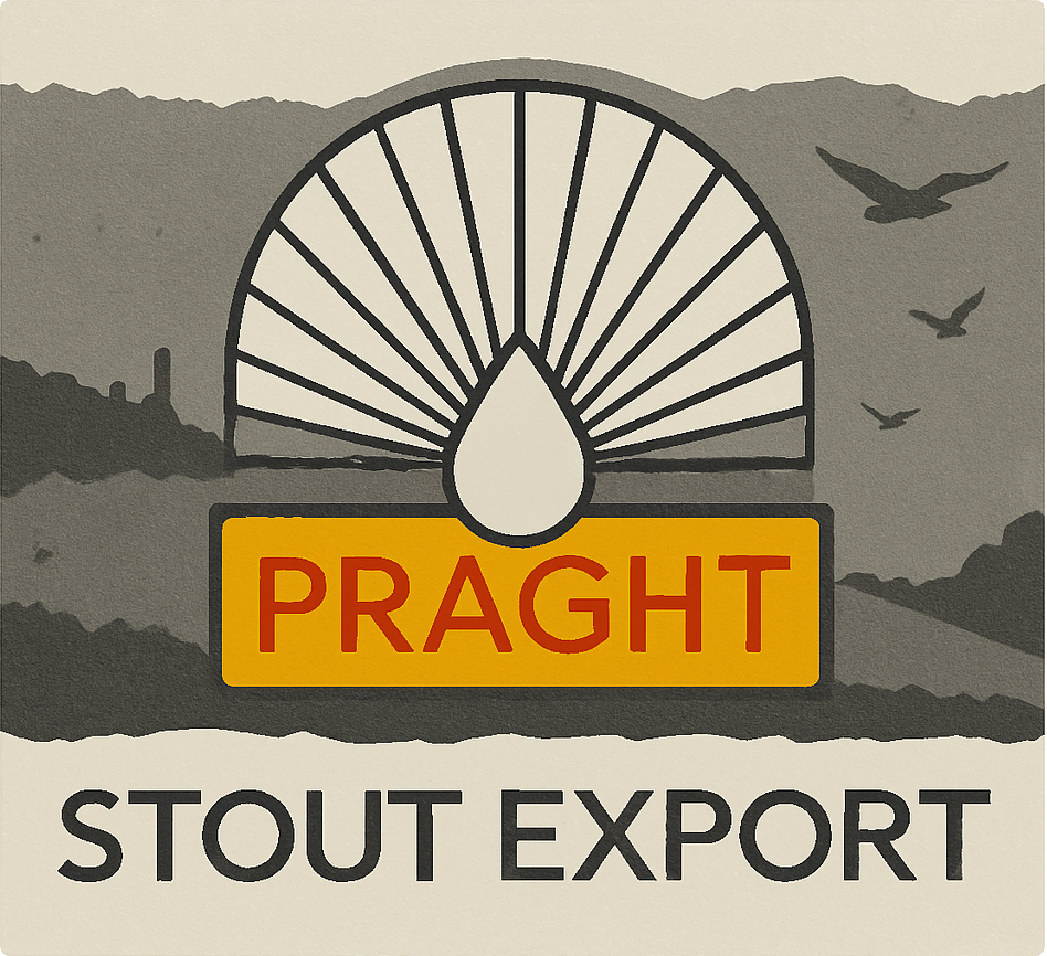 Etiket van Praght Stout Export