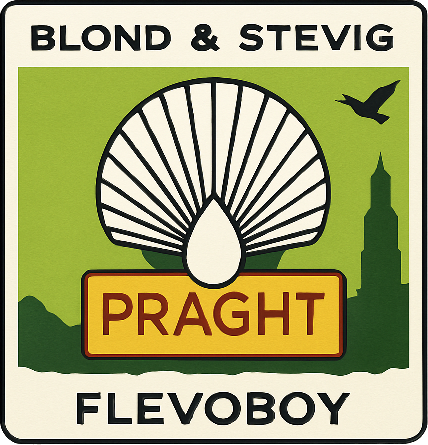 Etiket van Praght Flevoboy