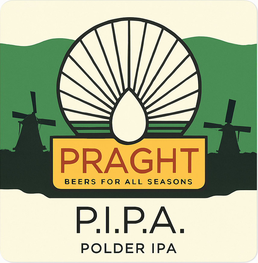 Etiket van Praght Polder P.I.P.A.
