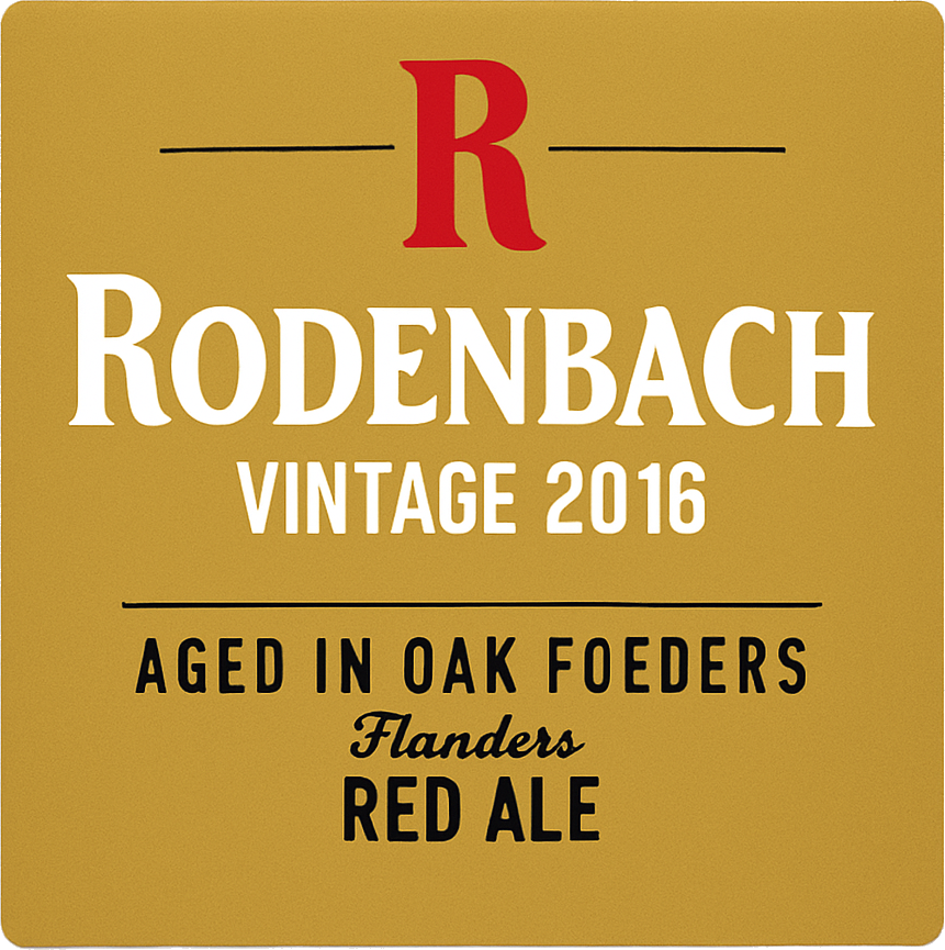 Etiket van Rodenbach Vintage 2016
