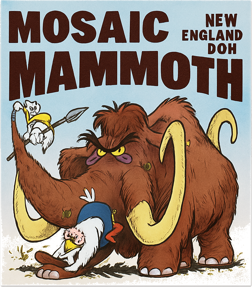 Etiket van Uiltje Mosaic Mammoth