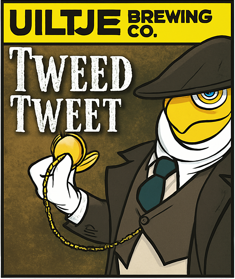 Etiket van Uiltje Tweed Tweet