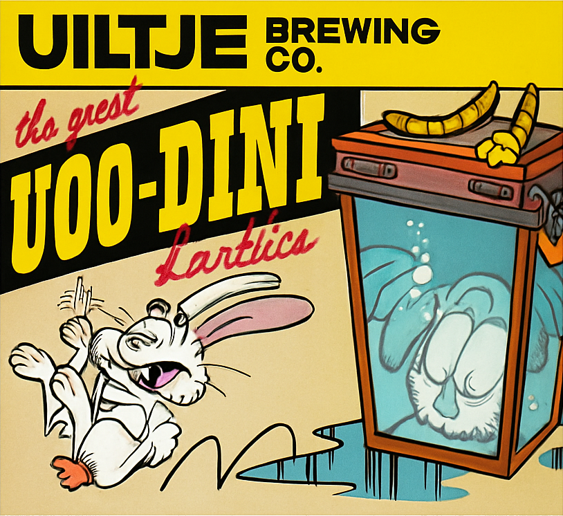 Etiket van Uiltje Hoo-Dini