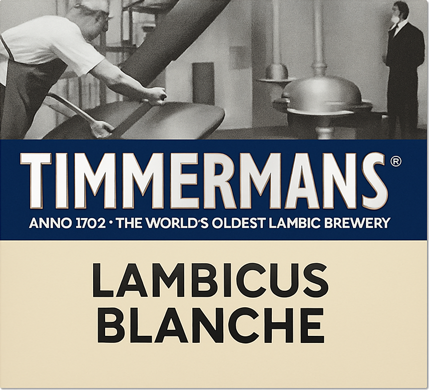 Etiket van Timmermans Lambicus Blanche