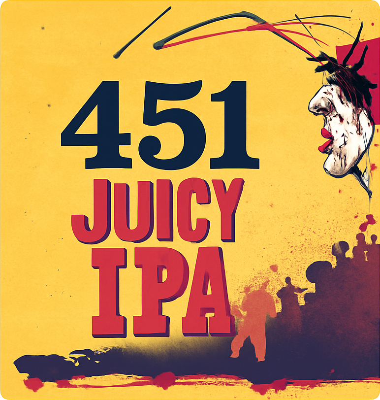 Etiket van Flying Dog 451 Imperial Hazy IPA