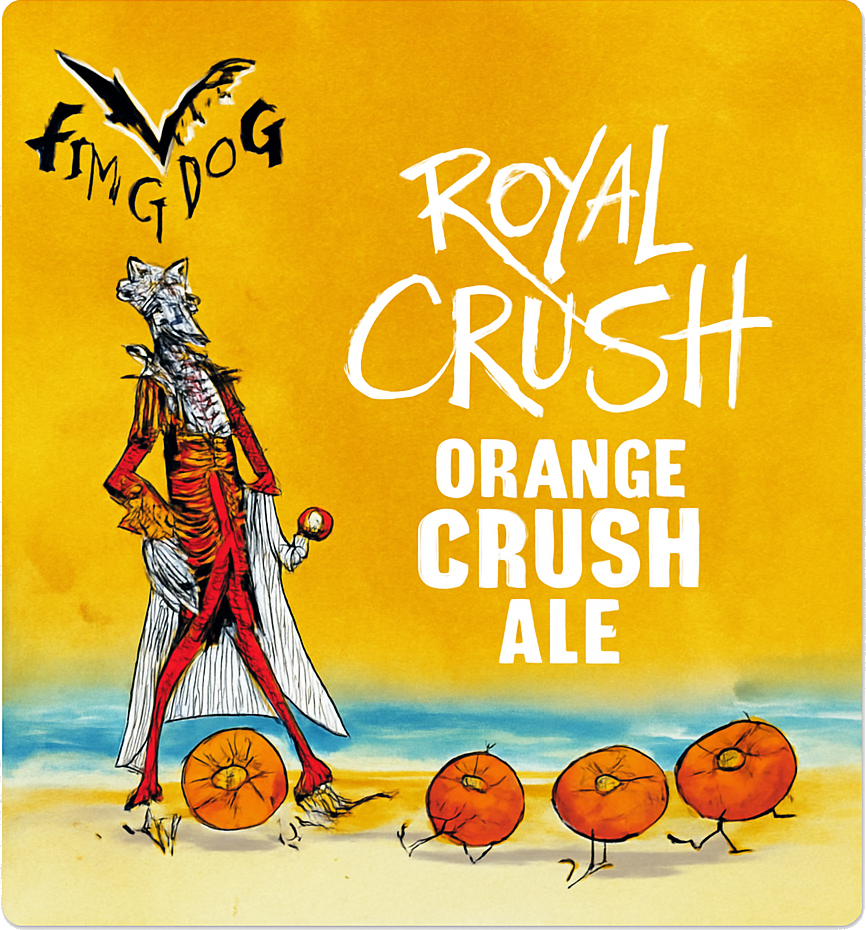 Etiket van Flying Dog Royal Crush