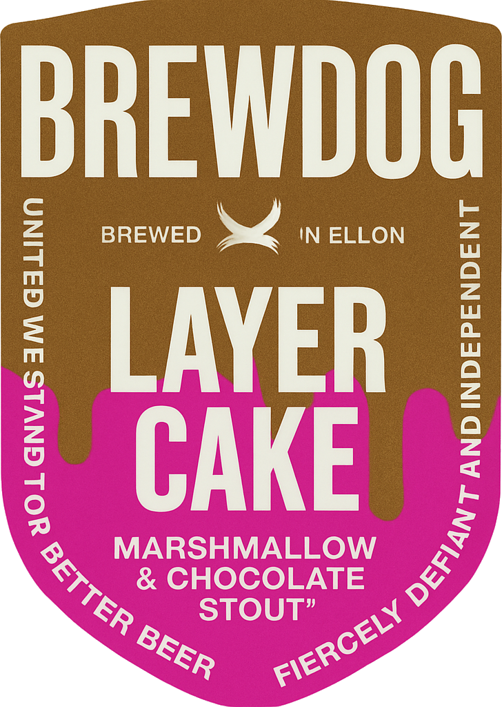 Etiket van BrewDog Layer Cake
