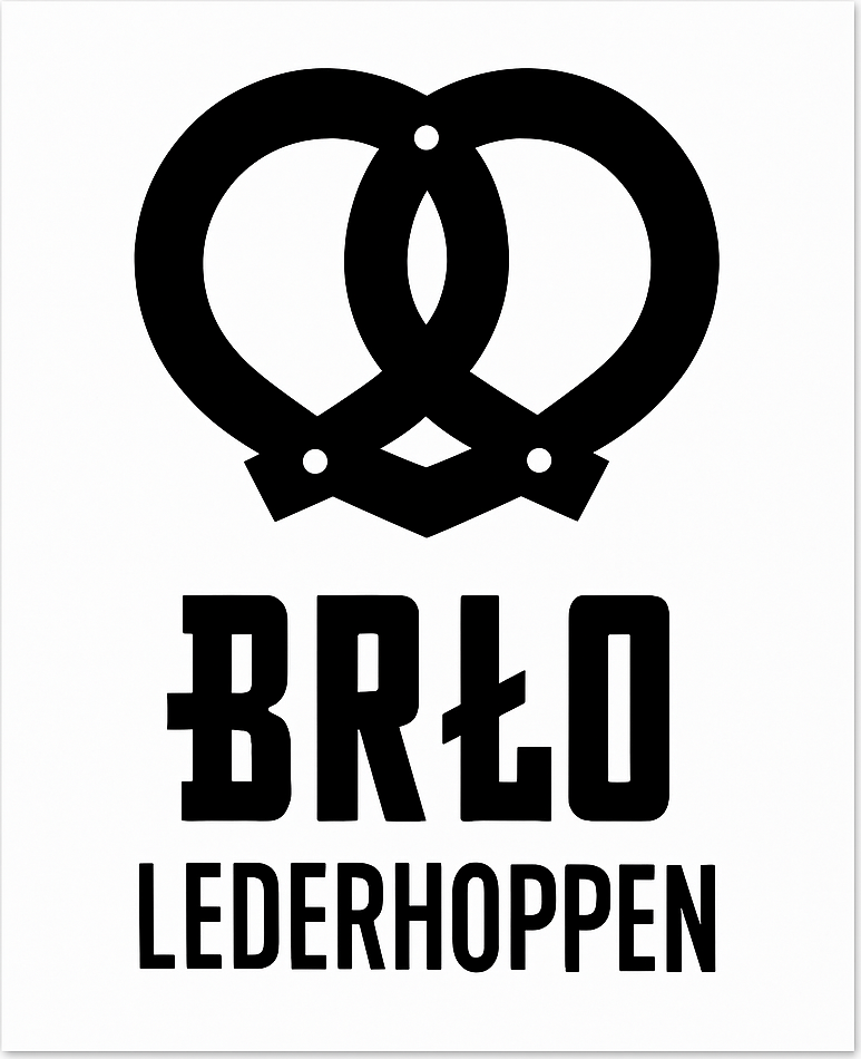 Etiket van BRLO lederhoppen