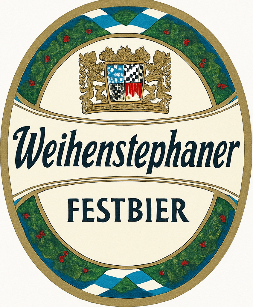 Etiket van Weihenstephaner festbier