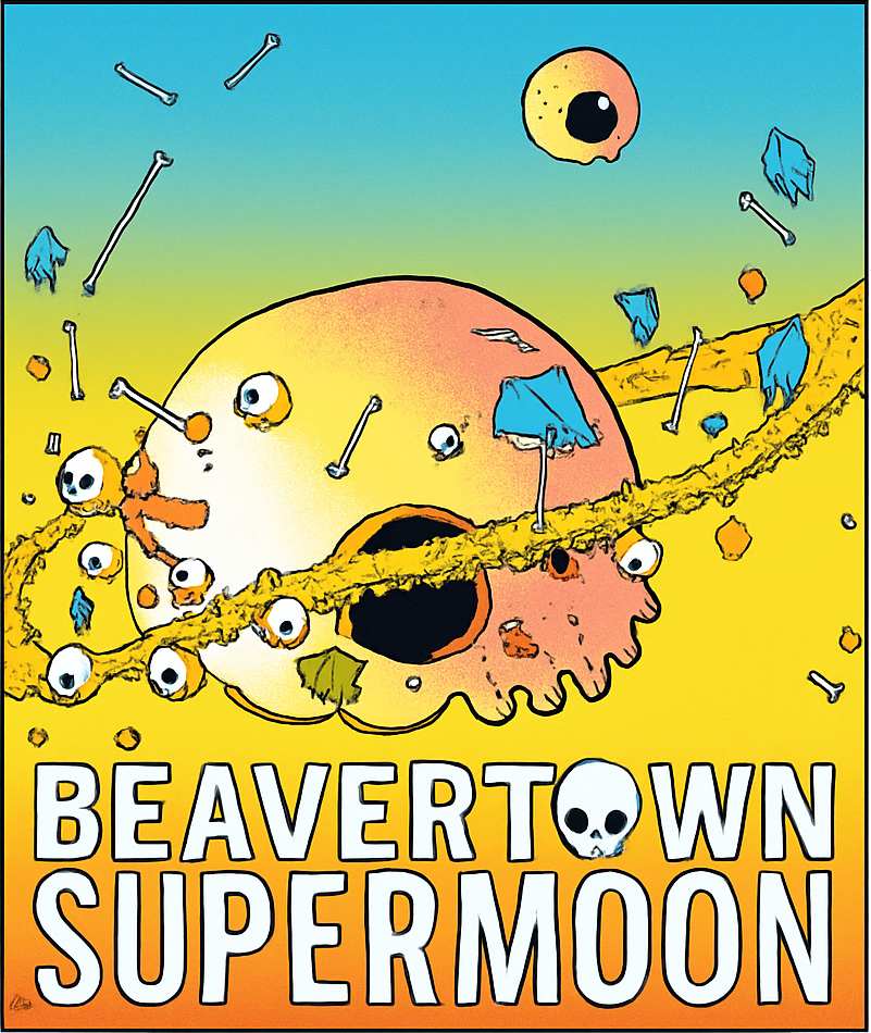 Etiket van Beavertown Supermoon