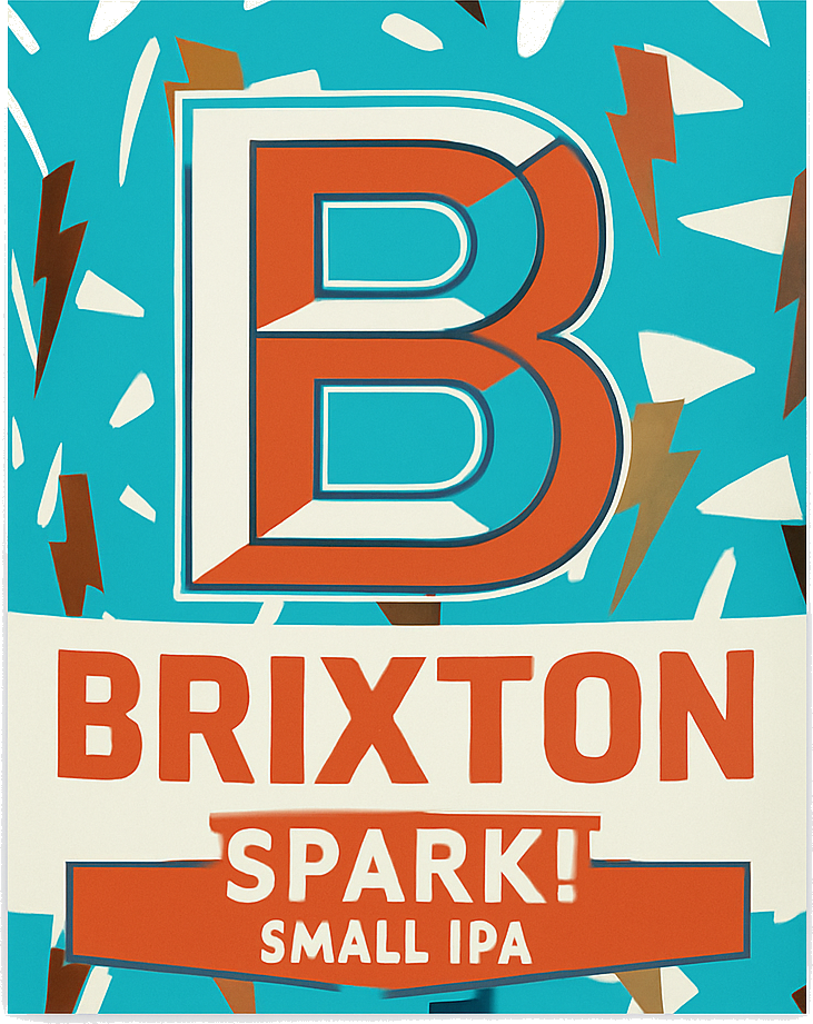 Etiket van Brixton Spark!