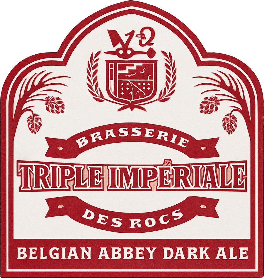 Etiket van Abbaye des Rocs Triple Impériale