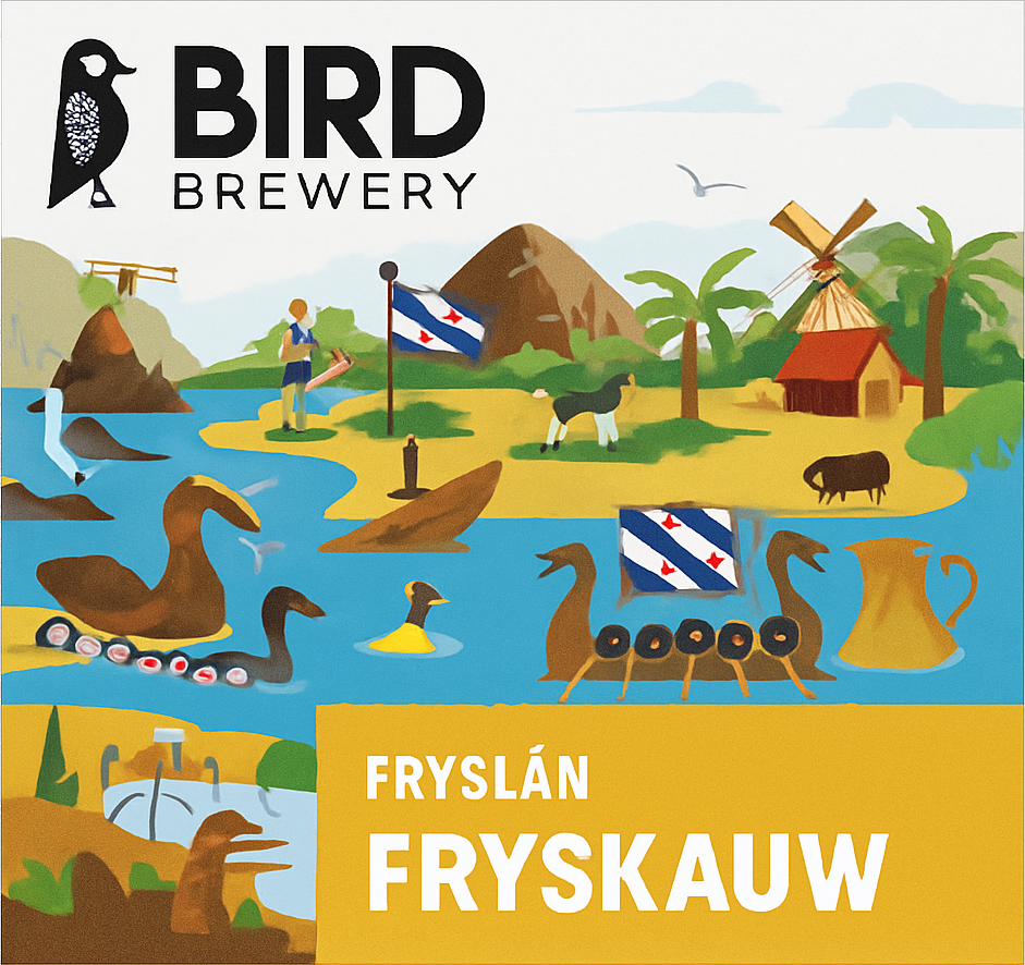 Etiket van Bird Brewery / Grutte Pier Fryskauw
