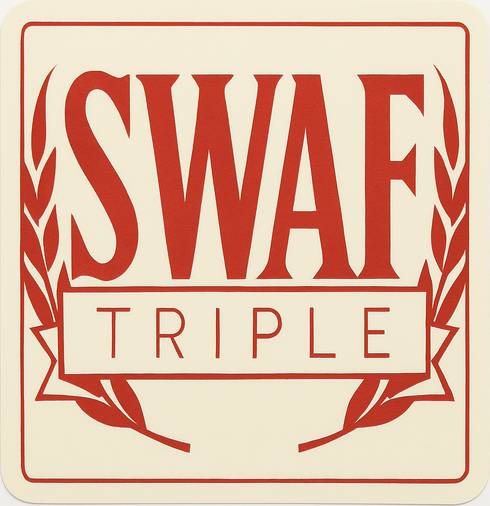 Etiket van Silly Triple Swaf