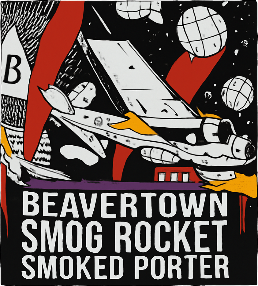 Etiket van Beavertown Smog Rocket
