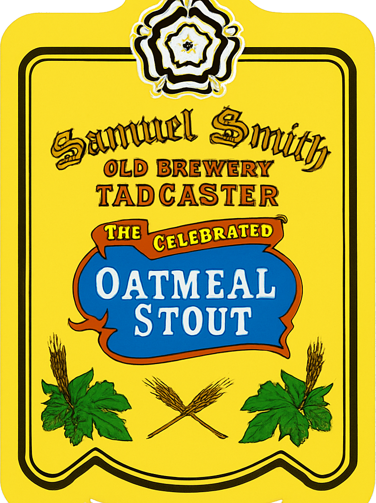 Etiket van Samuel Smith Oatmeal Stout