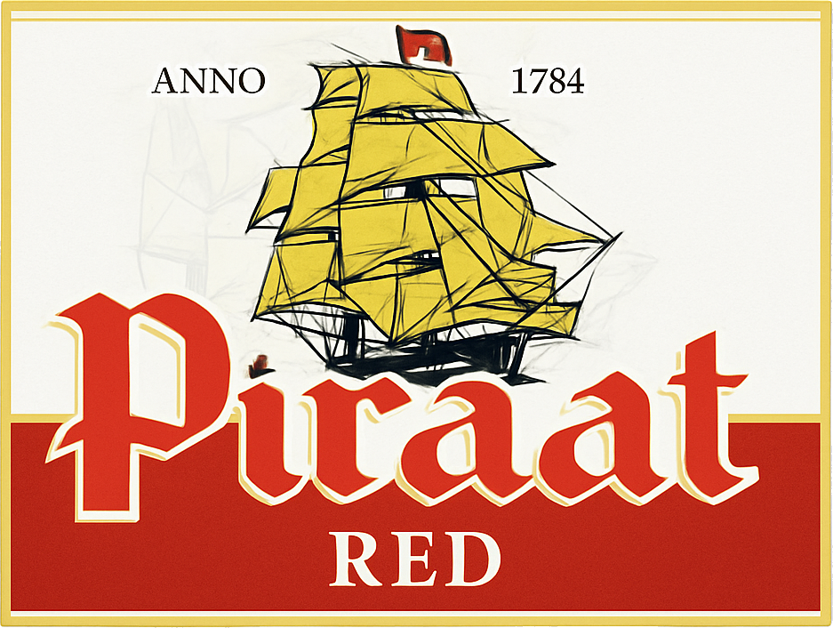 Etiket van Piraat Red