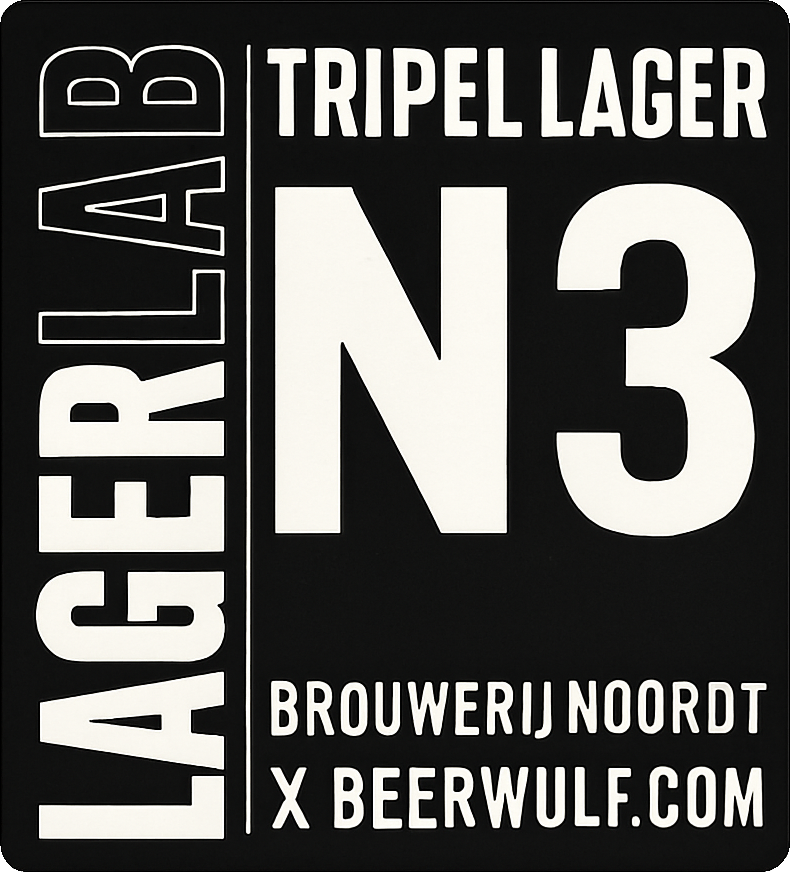 Etiket van Noordt LagerLab Tripel
