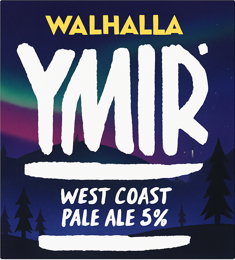 Etiket van Walhalla Ymir West Coast Pale Ale
