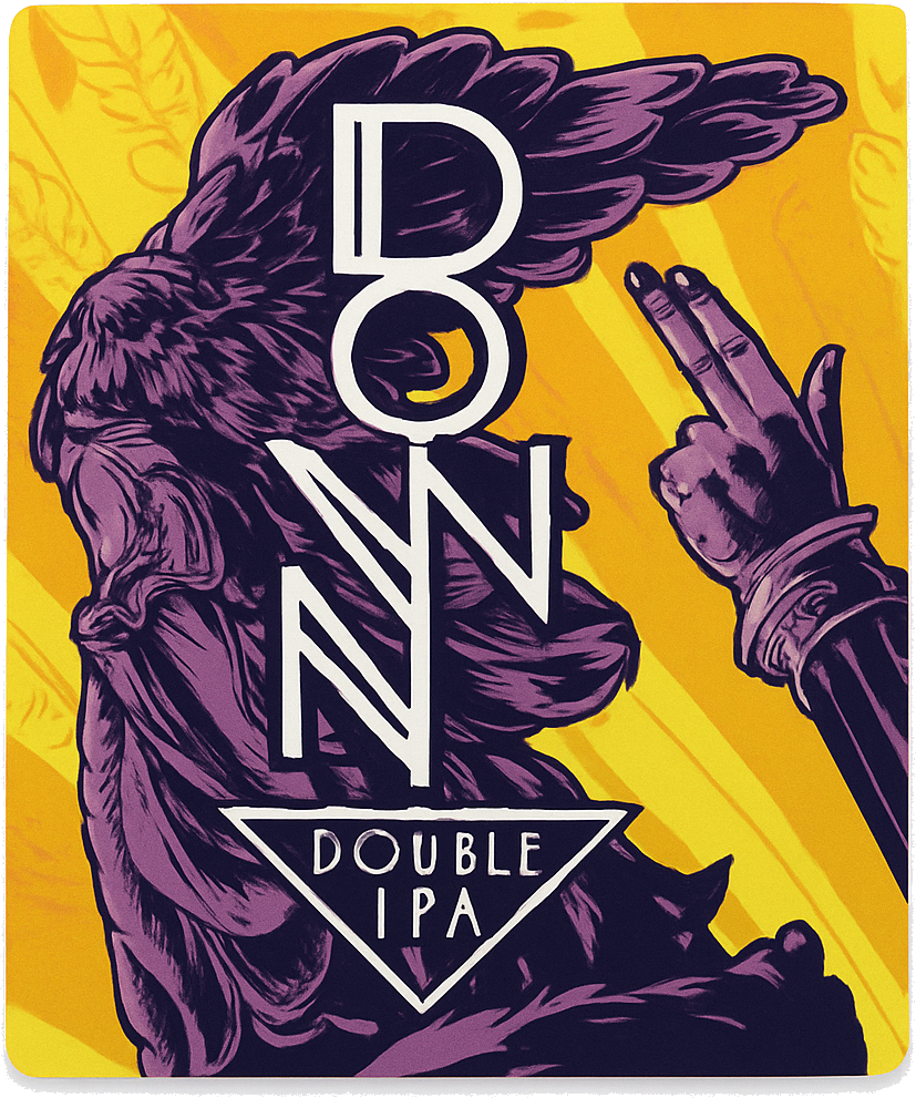 Etiket van Brlo Down Double IPA