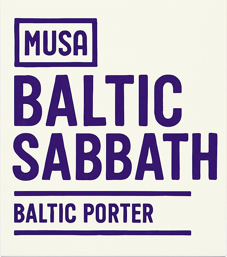 Etiket van Musa Baltic Sabbath