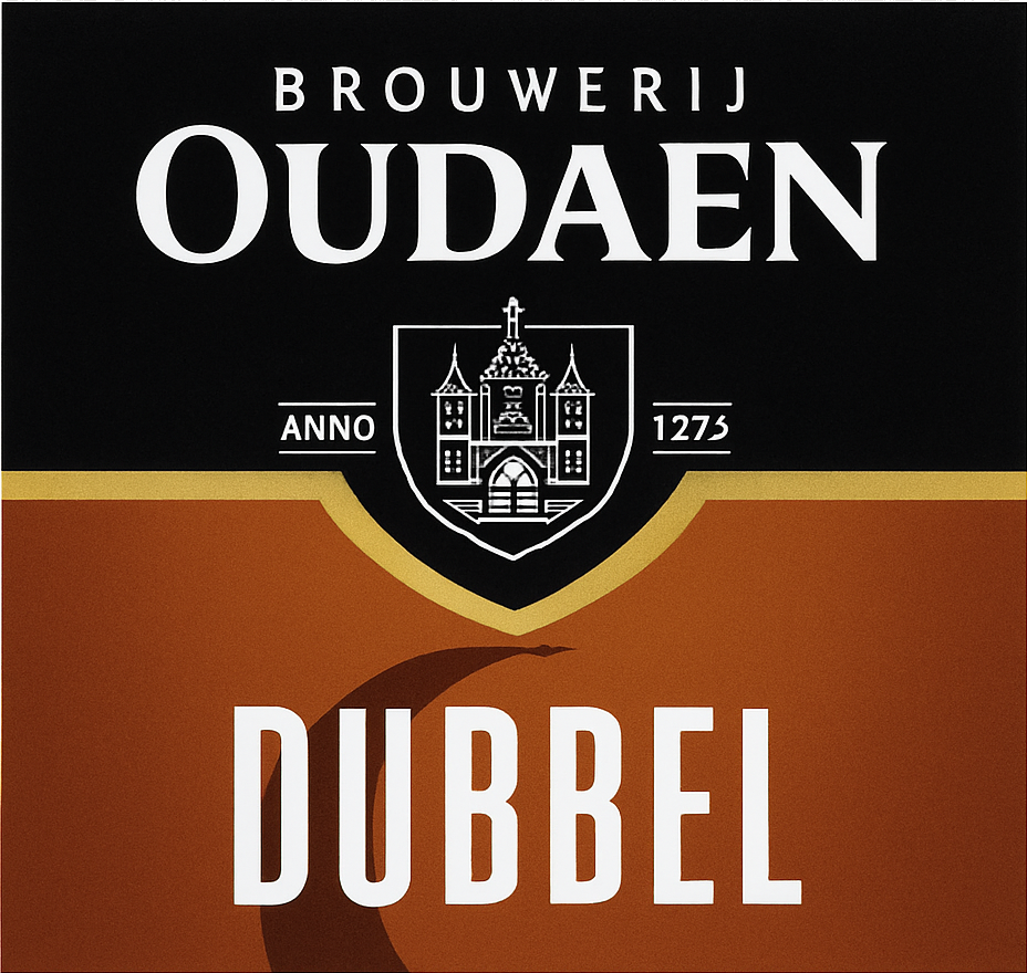 Etiket van Oudaen Dubbel