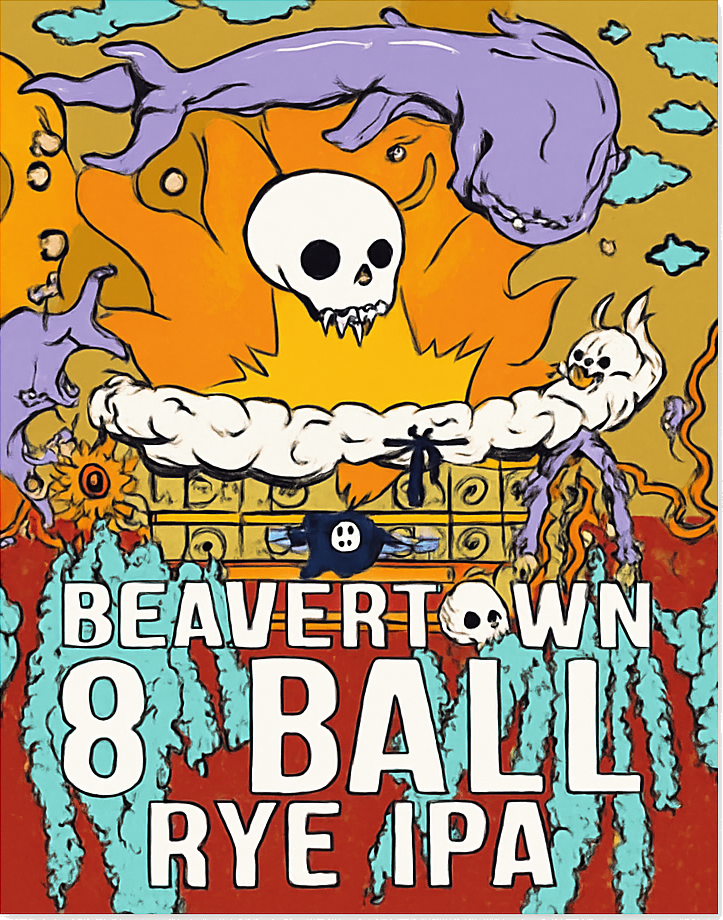 Etiket van Beavertown 8 Ball