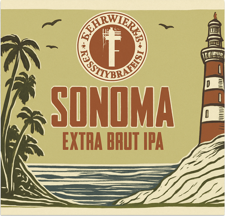 Etiket van Kehrwieder Sonoma Extra Brut 