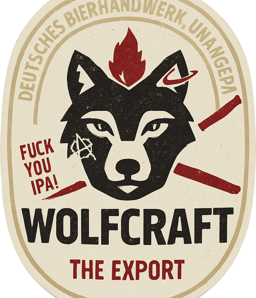 Etiket van Wolfscraft THE Export