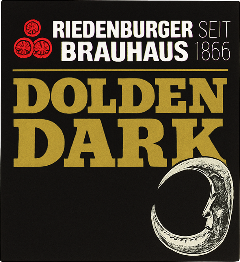Etiket van Riedenburger Dolden Dark Porter