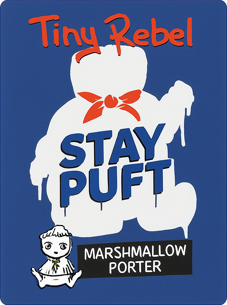 Etiket van Tiny Rebel Stay Puft