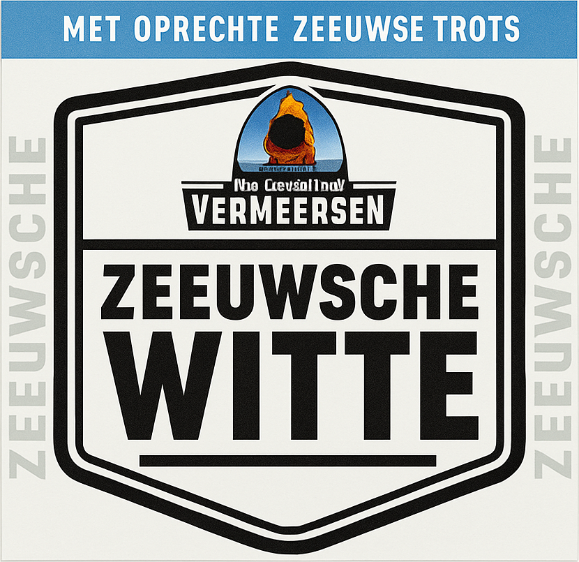 Etiket van Vermeersen Zeeuwsche Witte