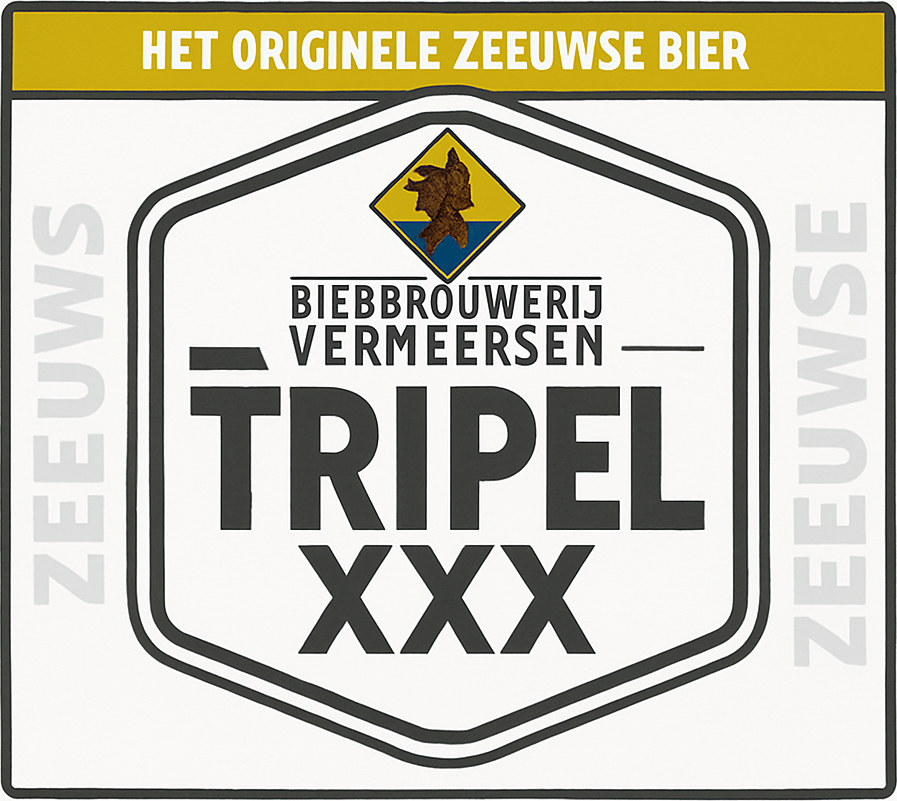 Etiket van Vermeersen Tripel XXX