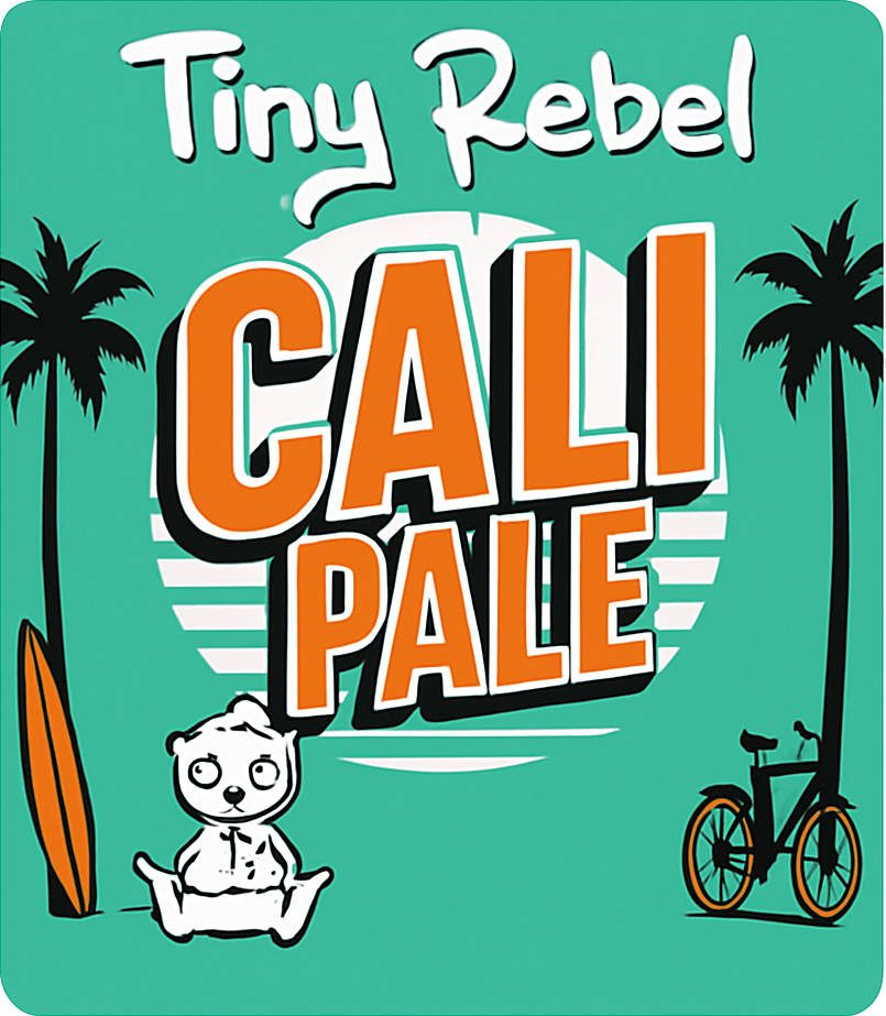 Etiket van Tiny Rebel Cali Pale