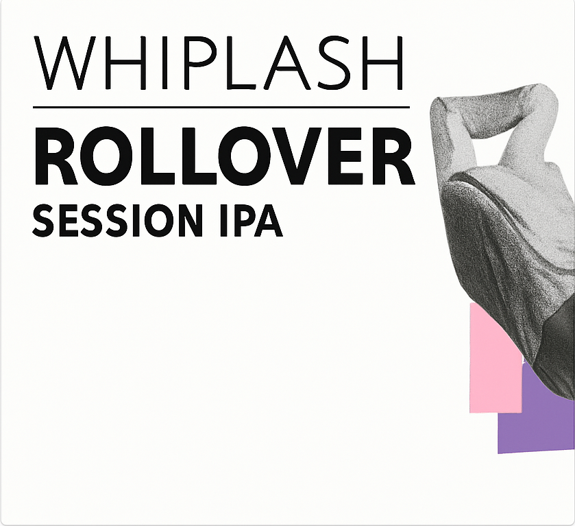 Etiket van Whiplash Rollover IPA