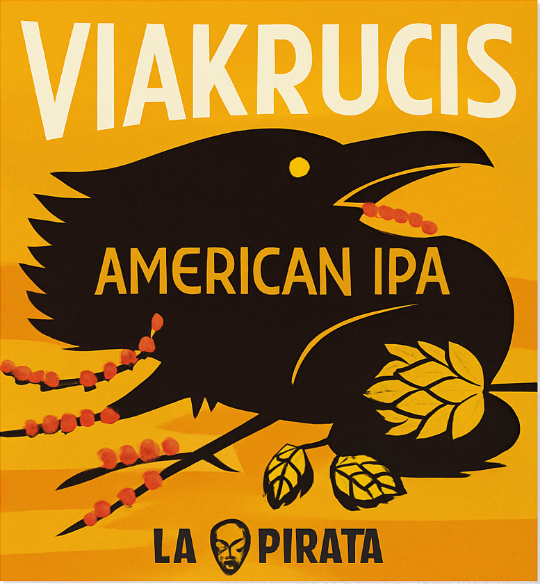 Etiket van La Pirata Viakrucis IPA