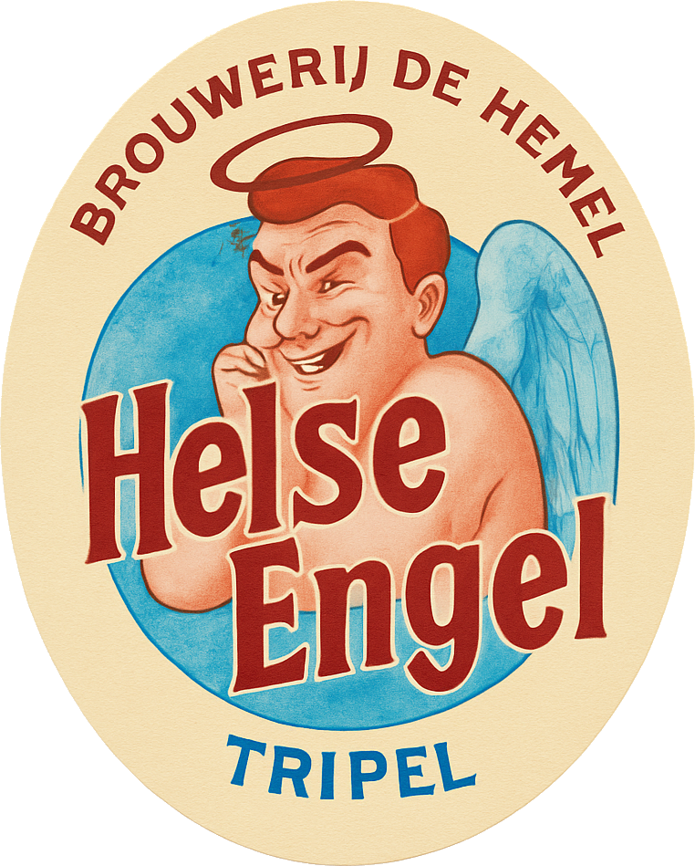 Etiket van Hemel Helse Engel Tripel
