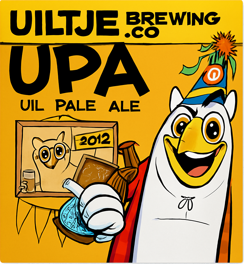 Etiket van Uiltje Uil Pale Ale