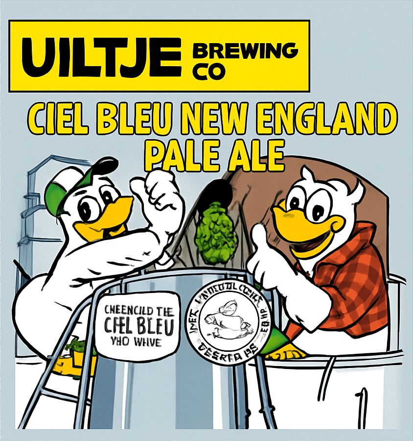 Etiket van Uiltje Ciel Bleu
