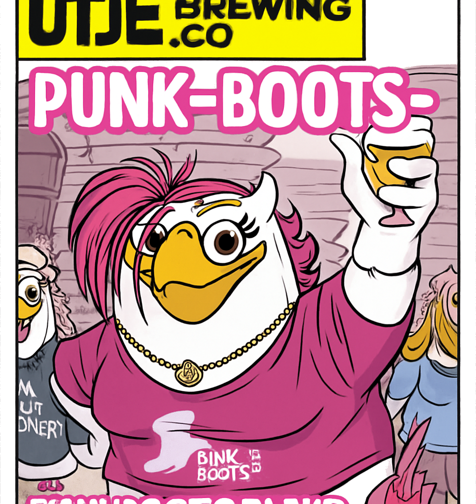Etiket van Uiltje Pink-PUNK-Boots-Blend