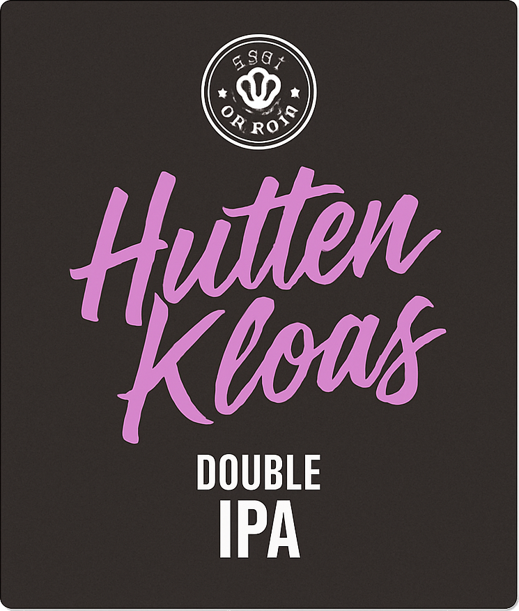 Etiket van HuttenKloas Double IPA