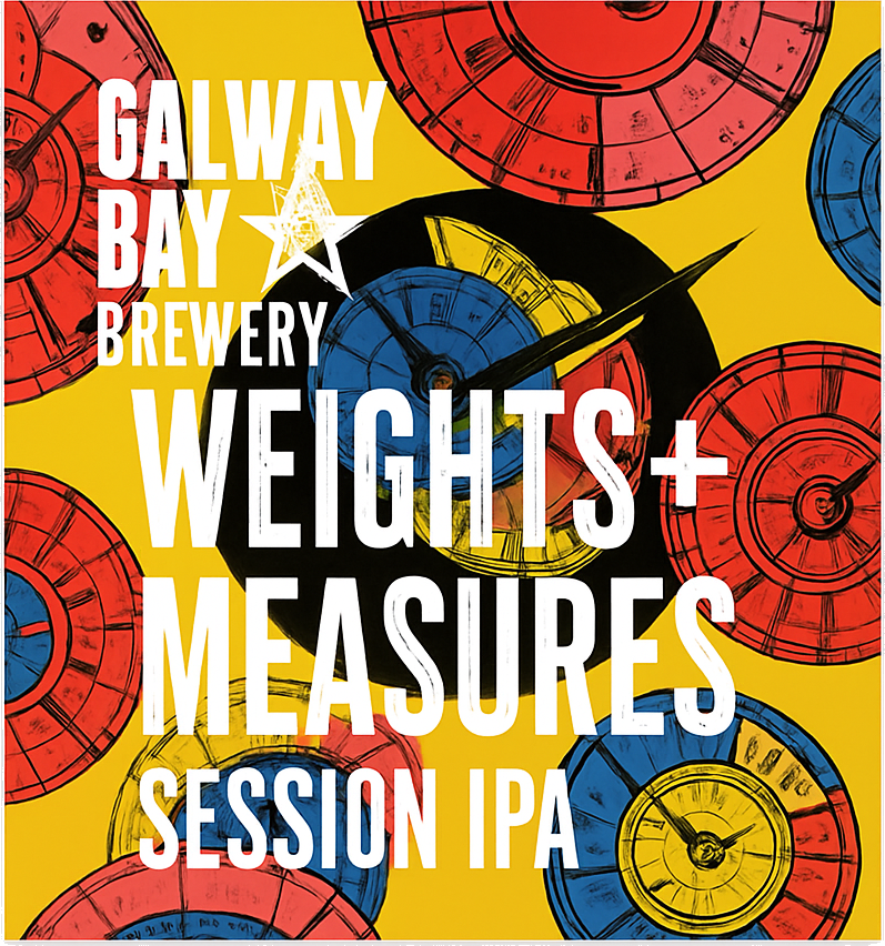 Etiket van Galway Bay Weights + Measures IPA