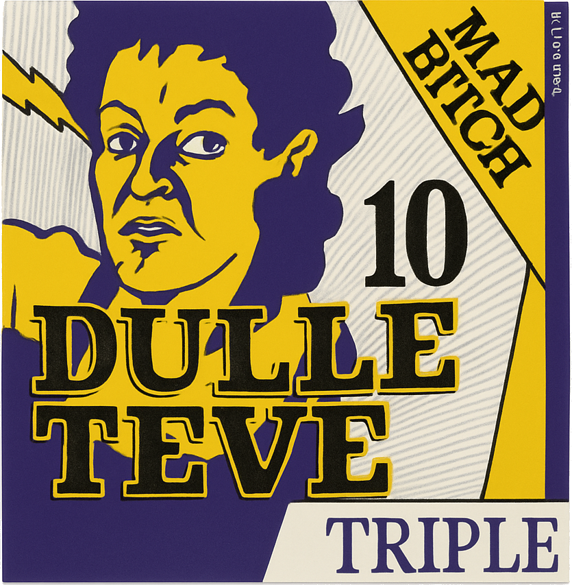 Etiket van De Dolle Dulle Teve
