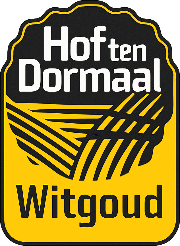 Etiket van Hof Ten Dormaal Witgoud
