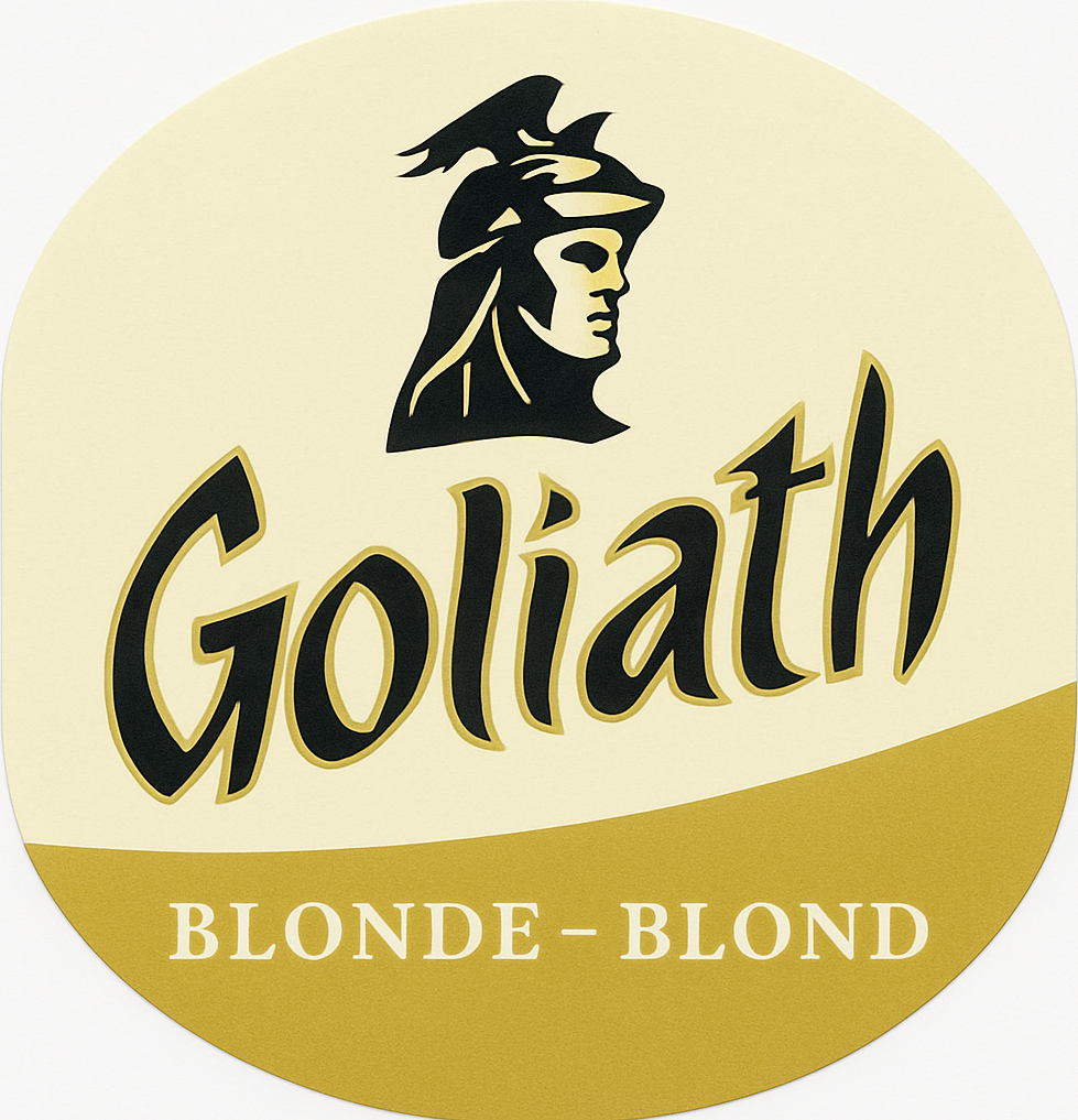 Etiket van Goliath Blond