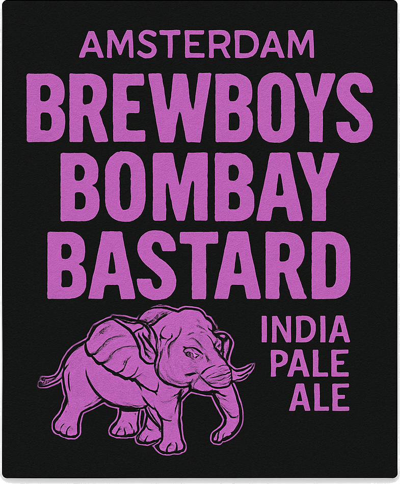 Etiket van Amsterdam Brewboys Bombay Bastard