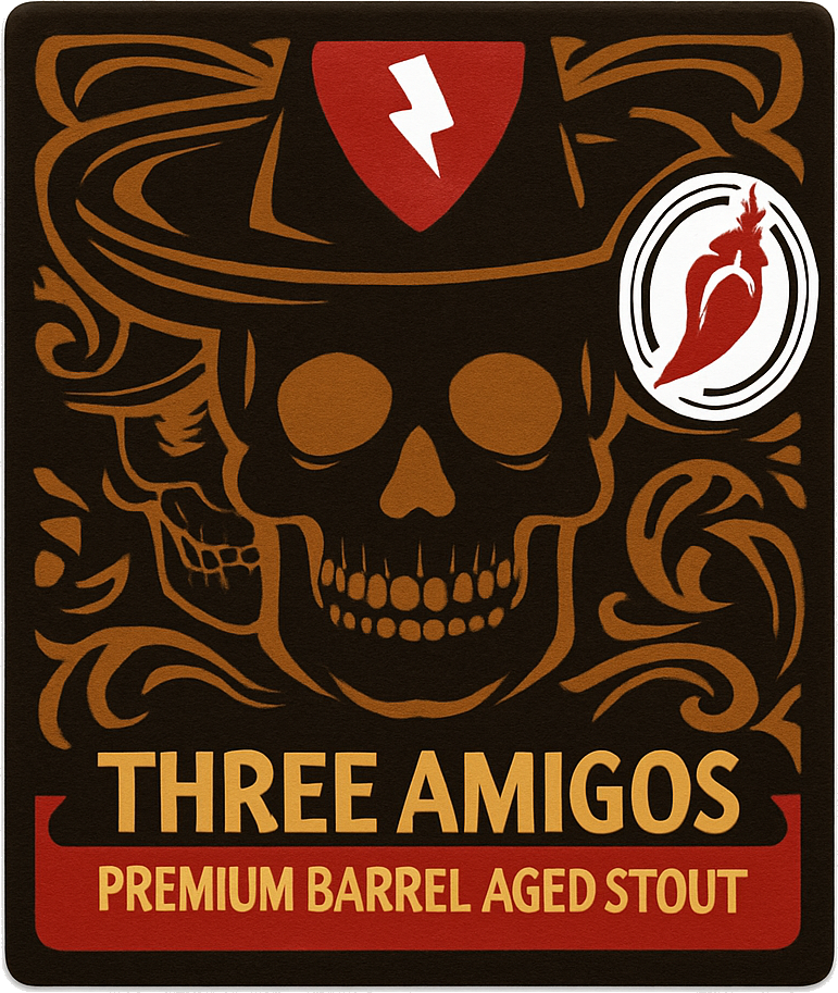 Etiket van Rock City Three Amigo