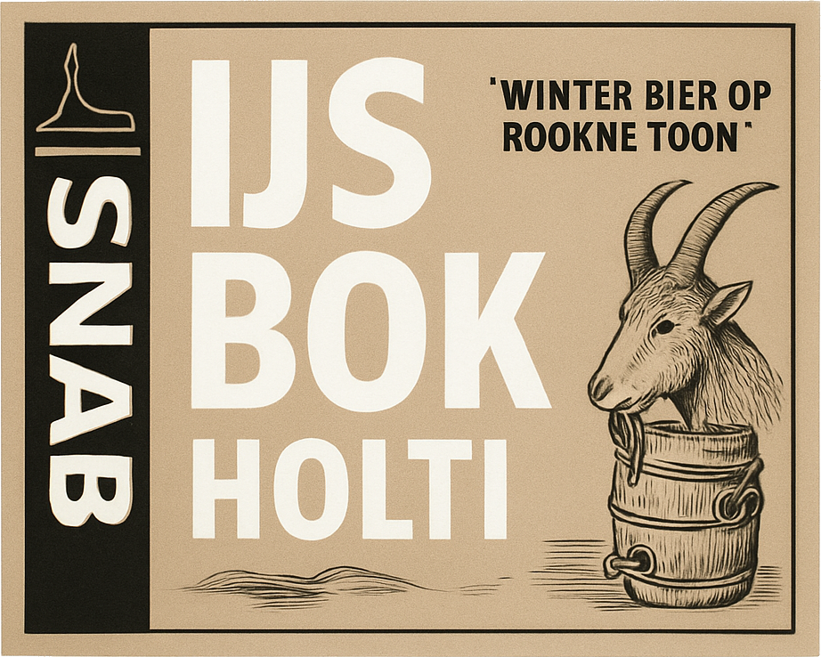 Etiket van Snab IJsbok Hout