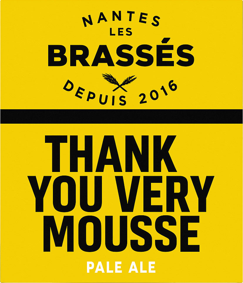 Etiket van Les Brasses Thank You Very Mousse
